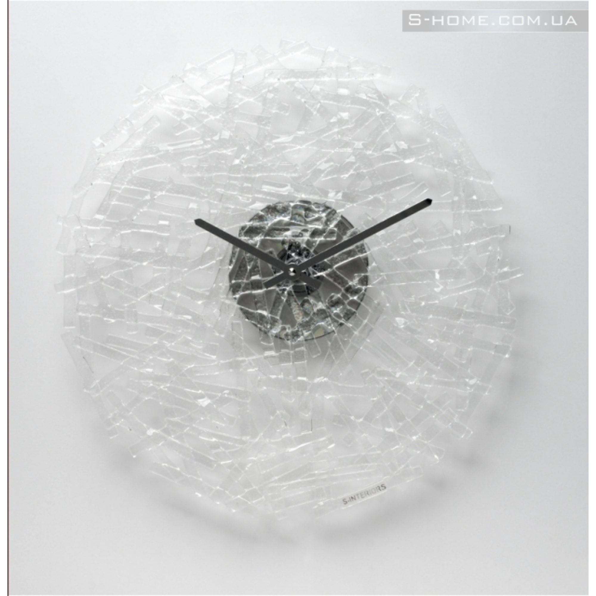 Дизайнерський настінний годинник S-Interiors Transparente Linea