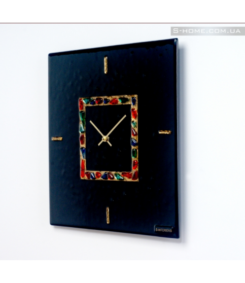 Дизайнерський настінний годинник з муранського скла S-Interiors  Antonio Сomplimento  2